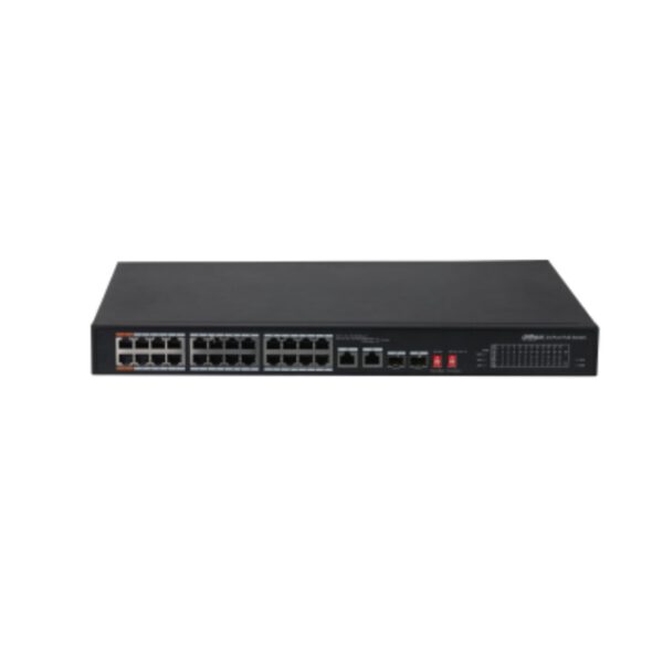 *Switch dahua dh - pfs3226 - 24et - 240 poe 24 puertos gigabit ethernet 2 puertos sfp