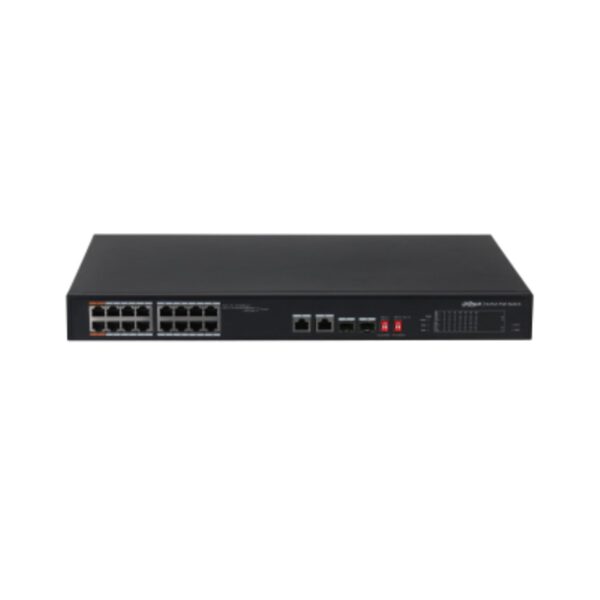 *Switch dahua dh - pfs3218 - 16et - 135 poe 16 puertos gigabit ethernet 2 puertos sfp