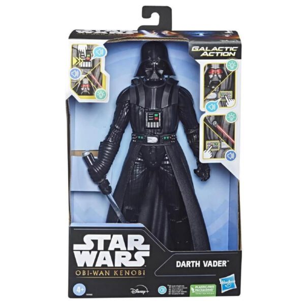 *Figura electrónica hasbro star wars galactic action darth vader