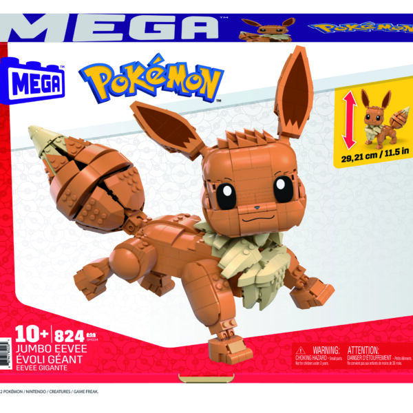 *Figura mattel mega construx pokemon jumbo eevee
