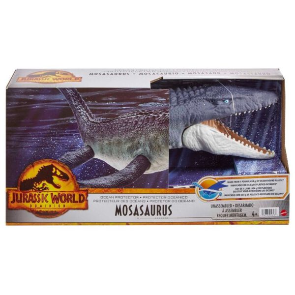 *Figura mattel jurassic world mosasaurus defensor del océano
