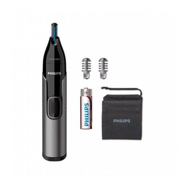 *Cortapelos philips + naricero nt3650 - 16 negro 2peines -  cuchilla lavable -  ducha -  recortador -  pila aa