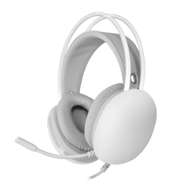*Auriculares mars gaming mh - glow jack 3.5mm rgb blancos
