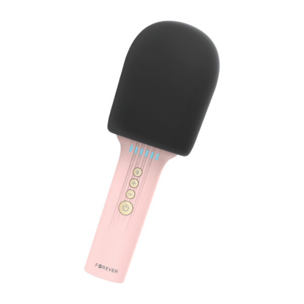 *Microfono bluetooth forever bms - 500 con altavoz rosa