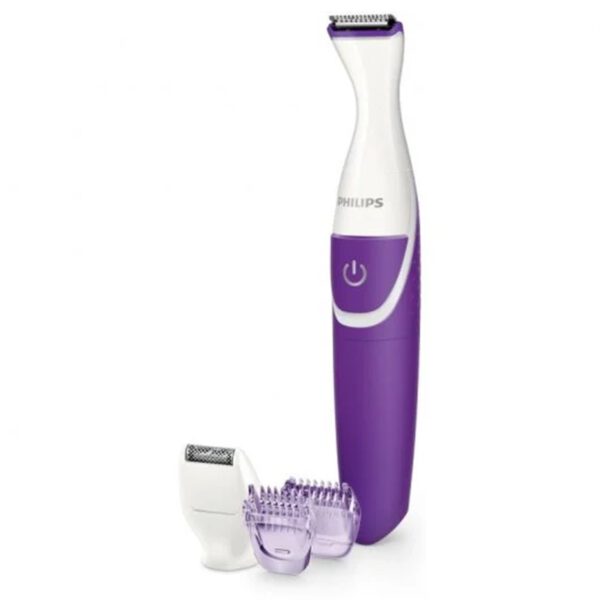 *Depiladora perfiladora philips essential morado lavable -  seco -  2 peines -  cepillo de limpieza