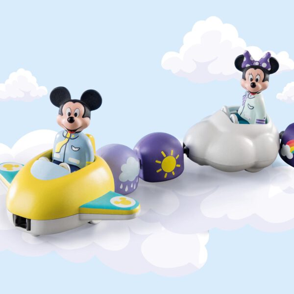 *Playmobil 1.2.3 & disney mickey y minnie tren nube