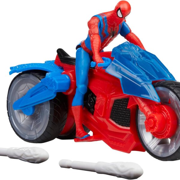 *Figura hasbro marvel spider man moto arácnida