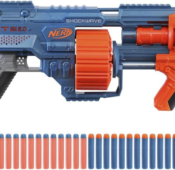 *Lanzador hasbro nerf elite 2.0 shockwave rd - 15