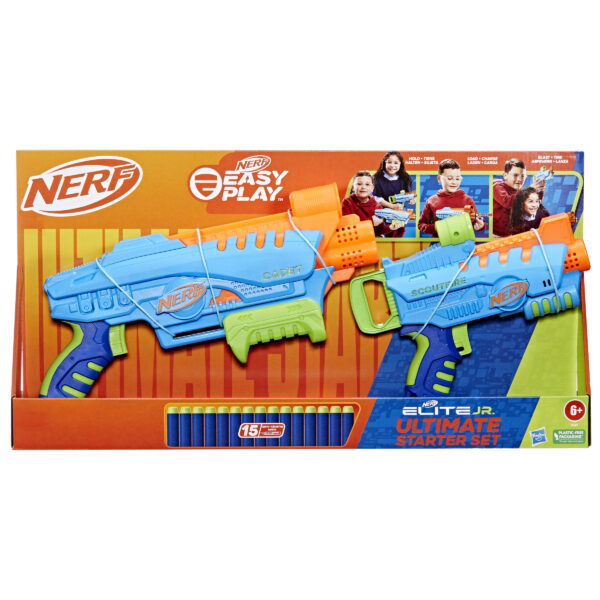 *Set doble lanzadores hasbro nerf elite junior ultimate starter