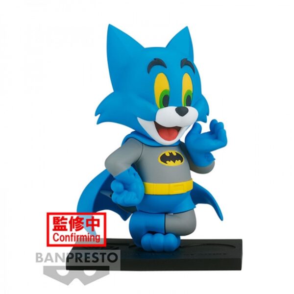 *Figura banpresto tom & jerry figure collection 100th anniversary tom de batman 8cm