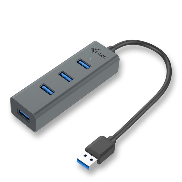 *Hub i - tec usb 3.0 con 4 puertos usb 3.0 con cable integrado 28cm