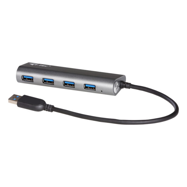 *Hub i - tec usb 3.0 con 4 puertos usb 3.0 metalico con adaptador de alimentacion