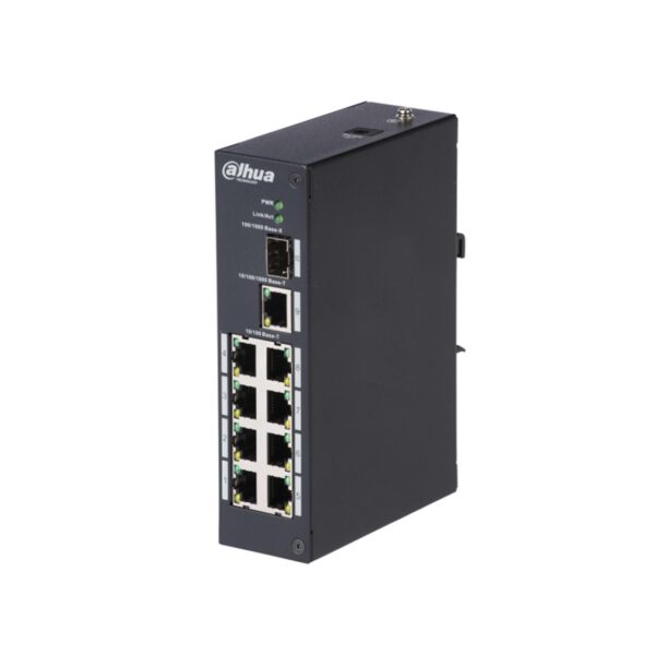*Switch dahua dh - pfs3110 - 8t 8 puertos fast ethernet 1 puerto sfp 1 puerto fibra