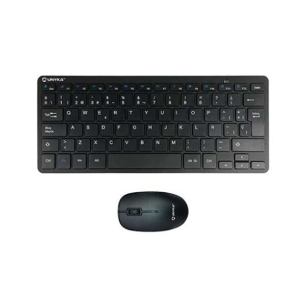 *Kit teclado + raton unykach mk288 inalambrico negro