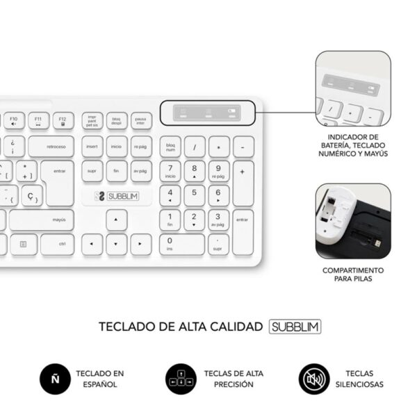 *Teclado + raton subblim subkbc - cssw11 inalambrico