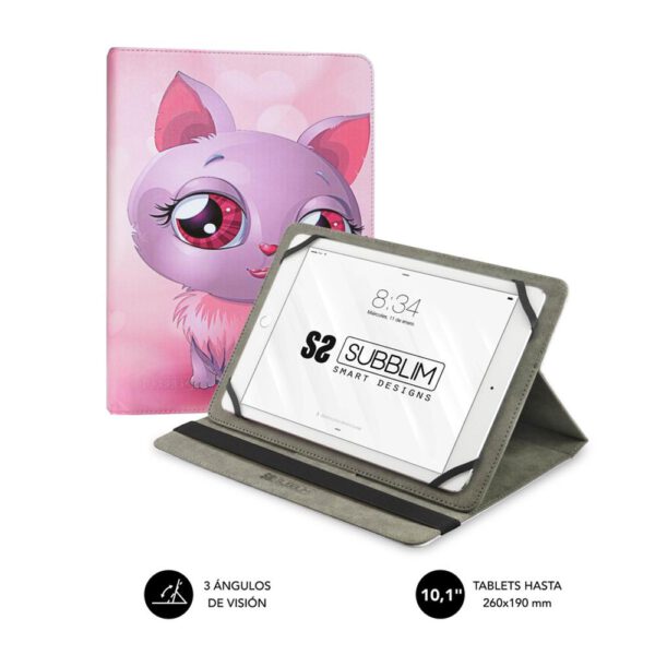 *Funda subblim trendy case para tablet 10.1 pulgadas gato