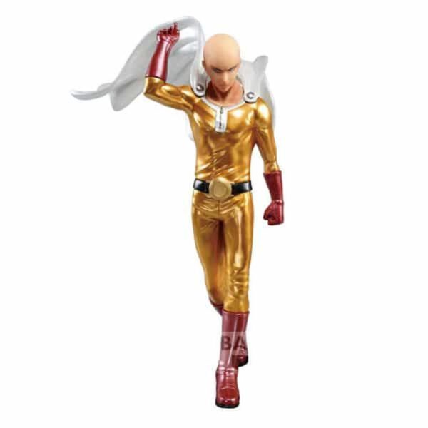 *Figura banpresto one punch man dxf premium saitama metalic color 20cm
