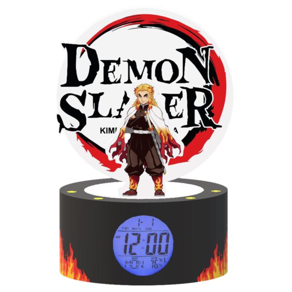 *Lampara despertador demon slayer kimetsu no yaiba rengoku 22 cm