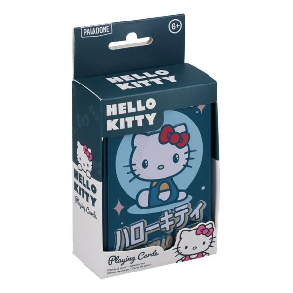 *Baraja de cartas en caja metalica paladone hello kitty