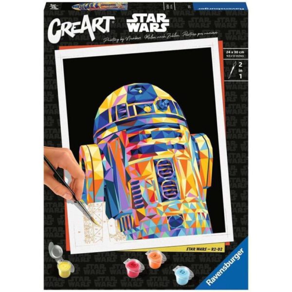 *Kit para pintar con números ravensburger creart serie trend c polygon star wars: r2d2