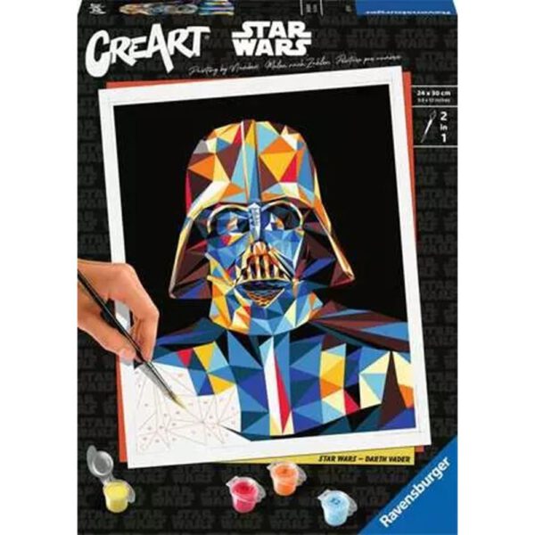 *Kit para pintar con números ravensburger creart serie trend c star wars: darth vader