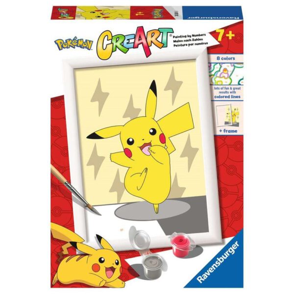 *Kit para pintar con números ravensburger creart serie e pokemon: pikachu