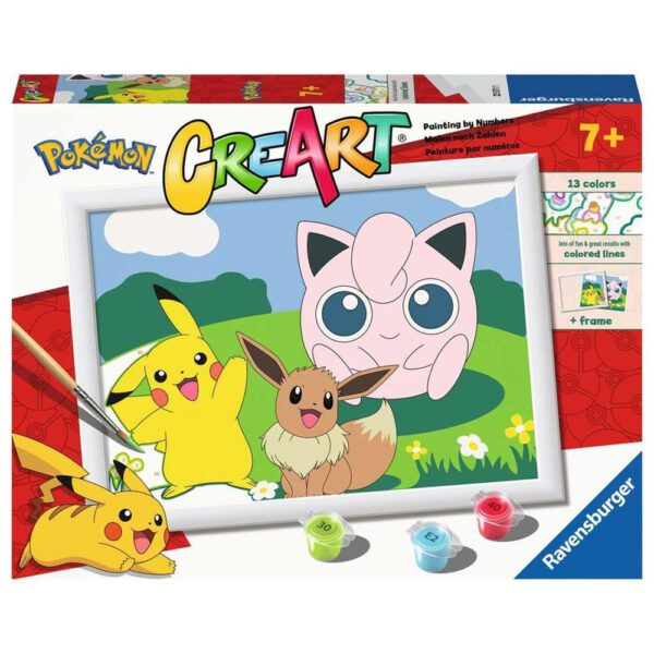 *Kit para pintar con números ravensburger creart serie d pokemon: clasicos