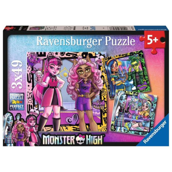 *Puzzle ravensburger monster high 3x49