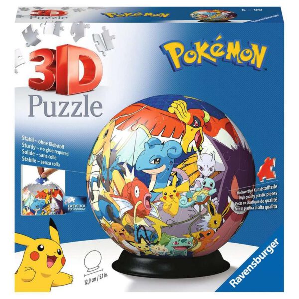 *Puzzle 3d ravensburger puzzle ball pokemon