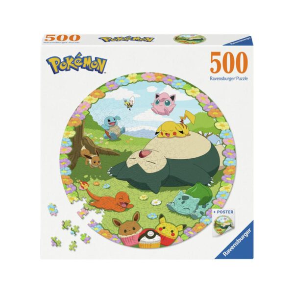 *Puzzle ravenzburger pokemon round 500 piezas