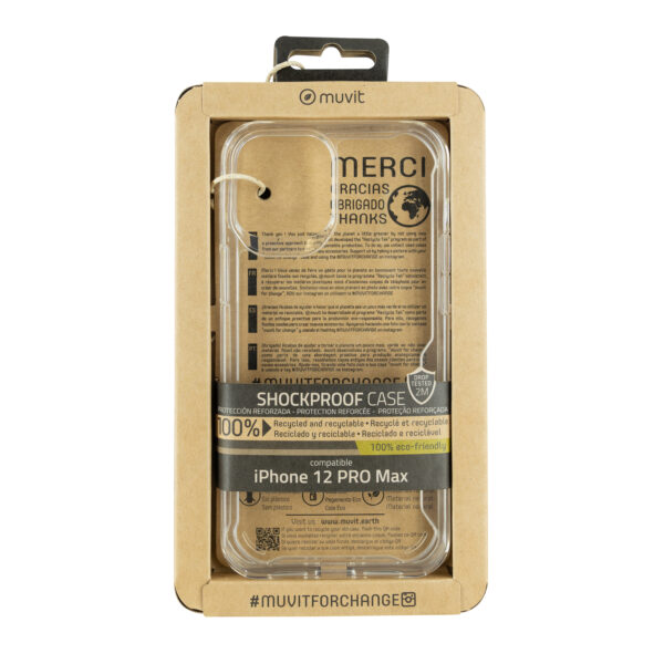 *Funda muvit shockproof 2m para apple iphone 12 pro max transparente