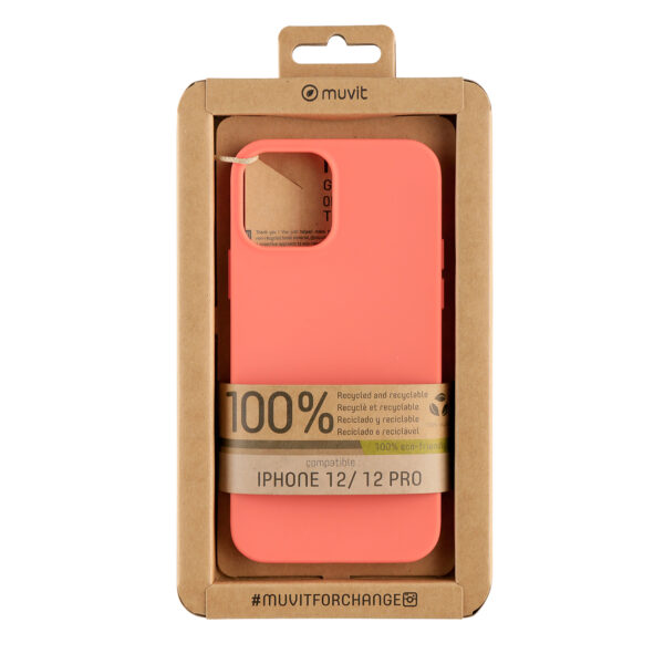*Funda muvit recycletek para apple iphone 12 - 12 pro living coral