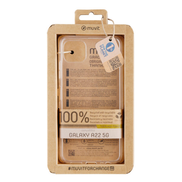 *Funda muvit recycletek para samsung galaxy a22 5g transparente
