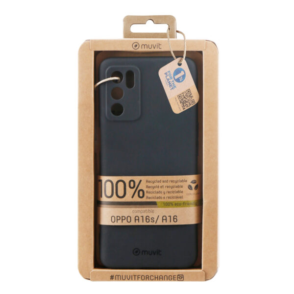 *Funda muvit recycletek para oppo a54s - 16s - a16 negra