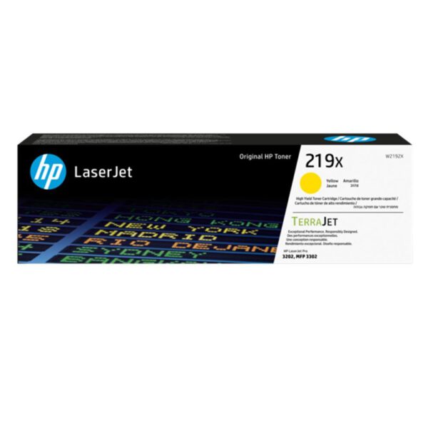 *Toner hp 219x high yield yellow original laserjet cartridge