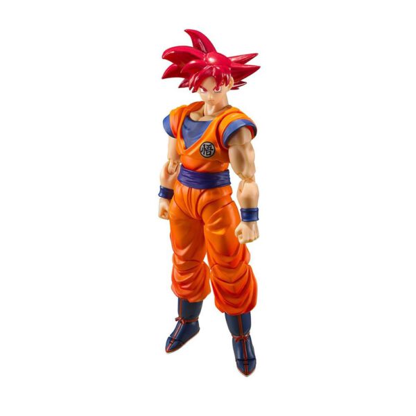 *Figura tamashii nations sh figuarts dragon ball super sh figuarts super saiyan god son goku 14cm