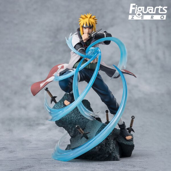 *Figura tamashii nations naruto shippuden figuarts zero minato namikaze - rasengan -  super fierce battle 20 cm