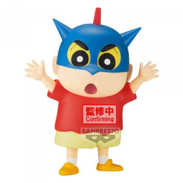 *Figura banpresto crayon shinchan big sofvimates shinnosuke nohara action kamen helmet ver. 18cm