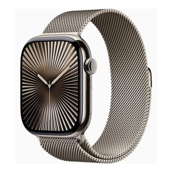 *Smartwatch apple watch series 10 gps + cell 46mm natural titanium milanese loop s - m
