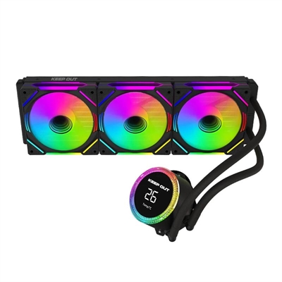 *Kit refrigeracion liquida cpu keep out xwc - 360 pro argb 3x 120mm negro