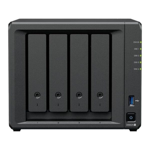 *Servidor nas synology disk station ds925+ 4gb 4 bahias gigabit ethernet