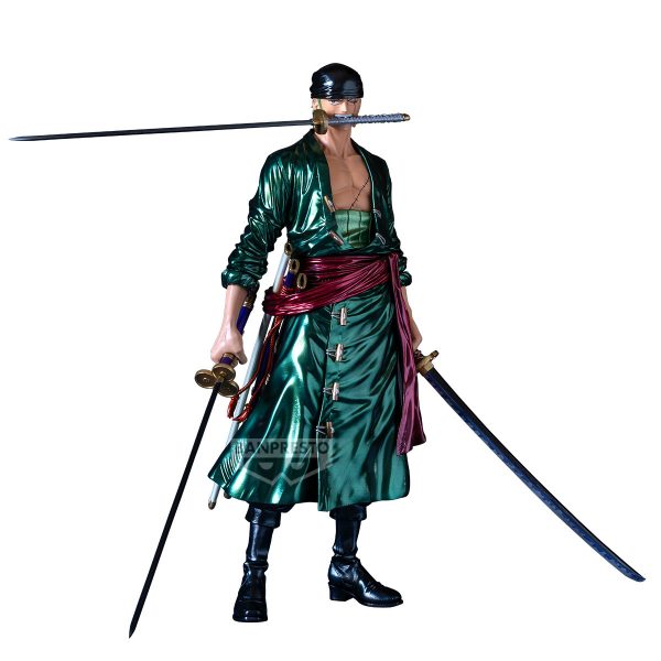 *Figura banpresto one piece premium roronoa zoro [the metallic]