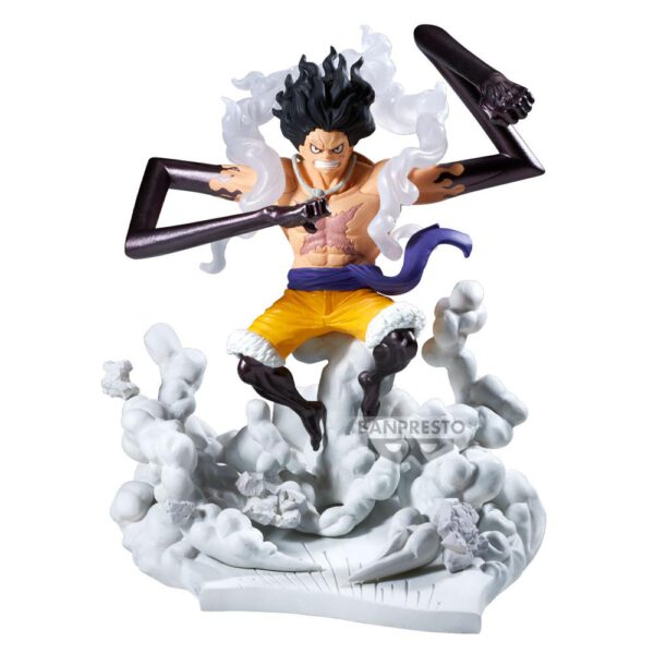 *Figura banpresto one piece senkozekkei - monkey d.luffy gear4 -