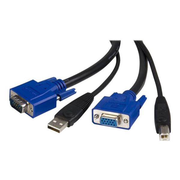 *Cable kvm 2 en 1 startech 1.8m