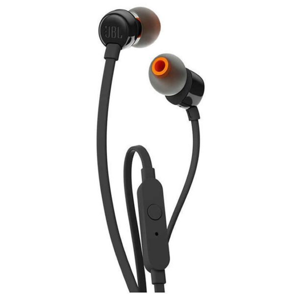 *Auriculares intrauditivos jbl t110 black - pure bass - drivers 9mm - cable plano - manos libres