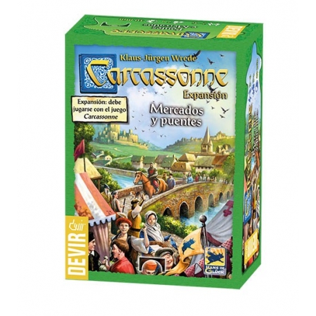 *Juego de mesa devir carcassonne mercados y puentes 2018