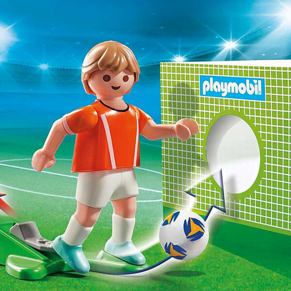 *Playmobil deportes jugador de futbol -  paises bajos holanda