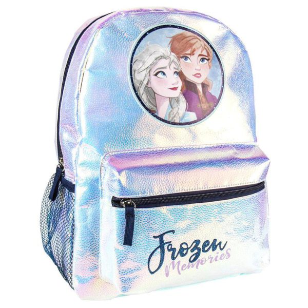 *Mochila casual iridiscente cerdá disney frozen 2 anna & elsa azul 36 cm