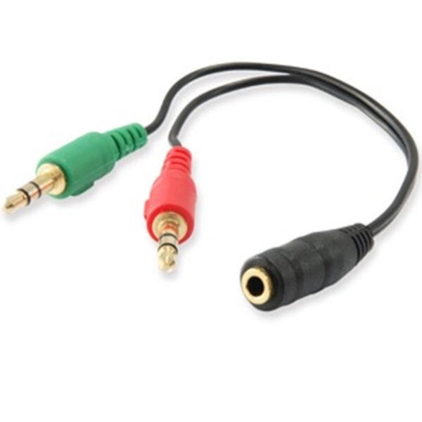 *Cable audio equip jack 3.5mm hembra a 2 jack 3.5mm macho
