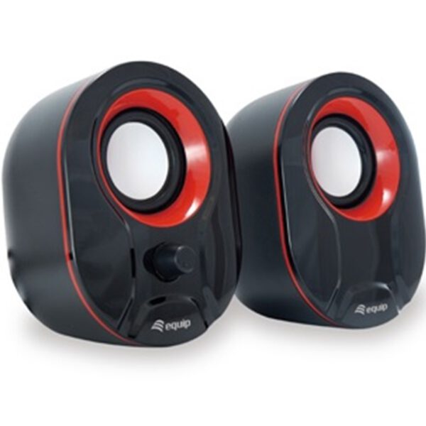 *Altavoces equip life 2.0 245332 negro y rojo